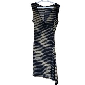 Charlotte Russe Brown/Black Patterned Asymmetrical Dress Size Large